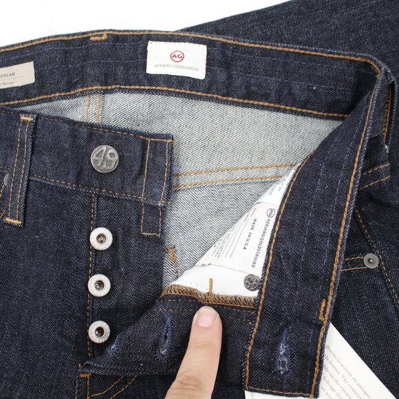 NWT AG Adriano Goldschmied Jeans Men 29 L34 The Dylan Slim Skinny Selvedge Denim - Picture 13 of 15